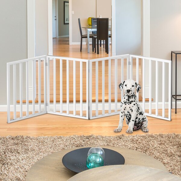 Petmaker Panel Wooden Free Standing Pet Gate & Reviews | Wayfair